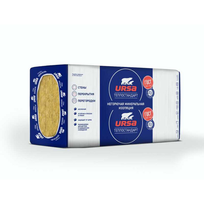 Утеплитель Урса Geo Теплостандарт плита 100х610х1230